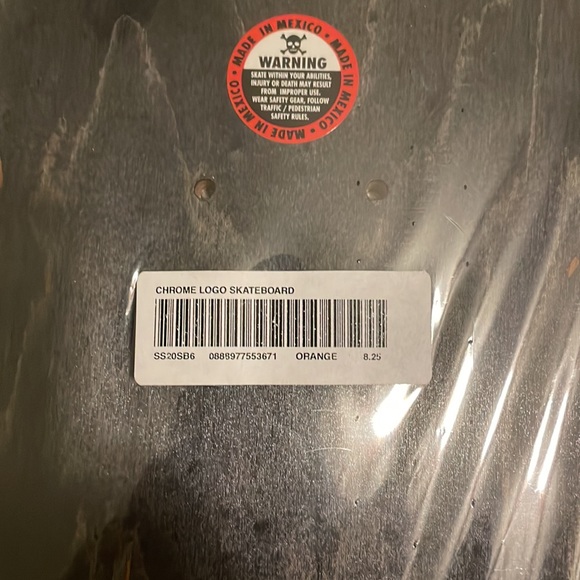 COPY - Supreme Chrome Logo Skateboard SS20 "Orange" - Picture 3 of 6